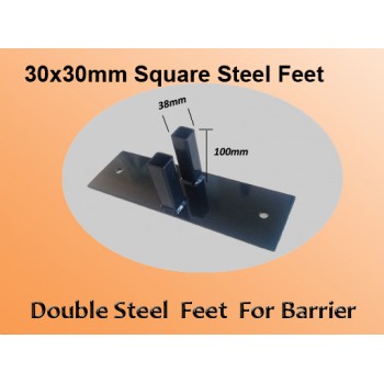Double Square Tube Steel Feet